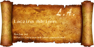 Laczina Adrienn névjegykártya